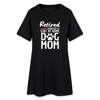 Retired Dog Mom Quote - Frauen T-Shirt-Kleid - Schwarz - Vorne