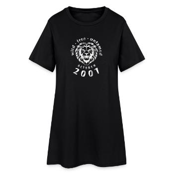 18. Geburtstag Wild, free & untamed since 10/2007 - Women’s T-Shirt Dress - black - Front
