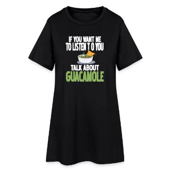 Parlez de guacamole Humour culinaire drôle pour les fans - Robe T-shirt Femme - noir - Devant