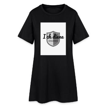 T-shirt Je sers et protège - Robe T-shirt Femme - noir - Devant