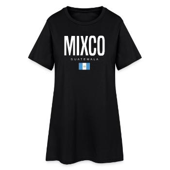 Mixco Guatemala Guatemalteken - Frauen T-Shirt-Kleid - Schwarz - Vorne