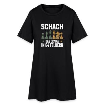 Échecs Le Drame En 64 Cases - Robe T-shirt Femme - noir - Devant
