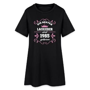 Painter Birthday 1985 Vintage Painter Born - Women’s T-Shirt Dress - black - Front