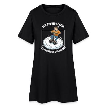 Je conduis uniquement de manière dynamique - Robe T-shirt Femme - noir - Devant
