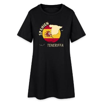 Ténérife - Robe T-shirt Femme - noir - Devant