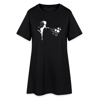 Fée de conte de fées avec magie du cœur - Robe T-shirt Femme - noir - Devant