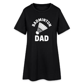 Badminton Dire Papa Drôle Cadeau de Badminton - Robe T-shirt Femme - noir - Devant