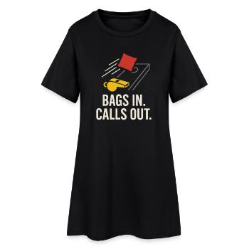 Cornhole Refere Offizielles Schiedsrichter - Frauen T-Shirt-Kleid - Schwarz - Vorne