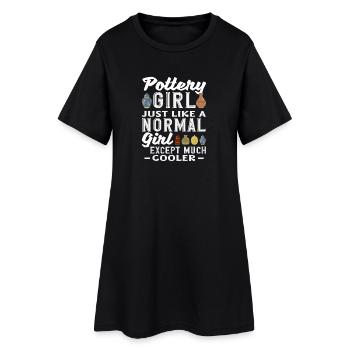 Töpfer Mädchen Viel Cooler Als Normal - Women’s T-Shirt Dress - black - Front