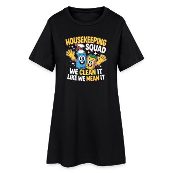 Funny Cleaning Design - Women’s T-Shirt Dress - black - Front