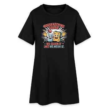 Funny Cleaning Design - Women’s T-Shirt Dress - black - Front