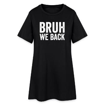Frère, on retourne à l’école, premier huissier - Robe T-shirt Femme - noir - Devant