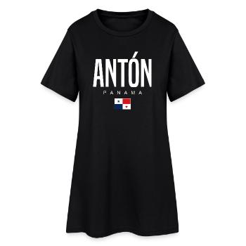 Antón Panama Panamanian - Women’s T-Shirt Dress - black - Front