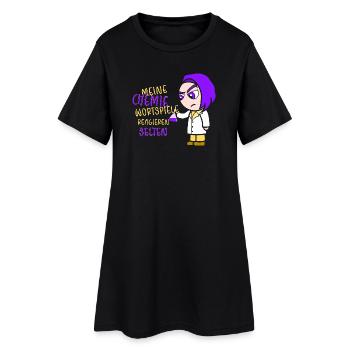 Chimie Chimiste Professeur de chimie Drôle de science - Robe T-shirt Femme - noir - Devant