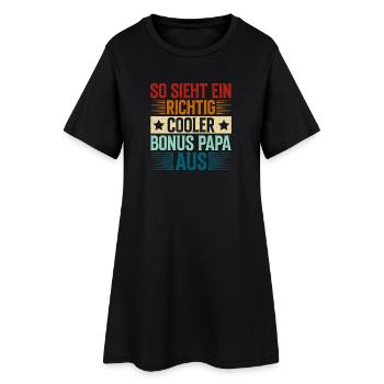 Voici à quoi ressemble un papa bonus vraiment cool - Robe T-shirt Femme - noir - Devant