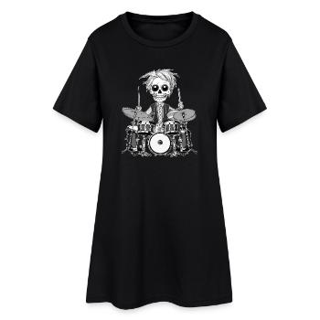TAMBOURS SQUELETTES - Robe T-shirt Femme - noir - Devant