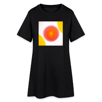 O_001 - Women’s T-Shirt Dress - black - Front