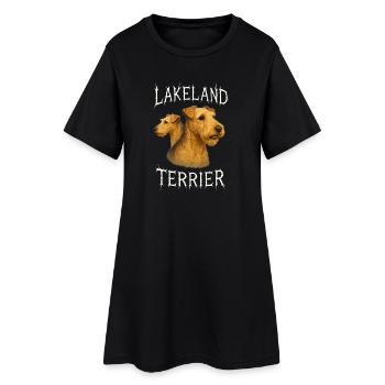 Lakeland Terrier - Robe T-shirt Femme - noir - Devant