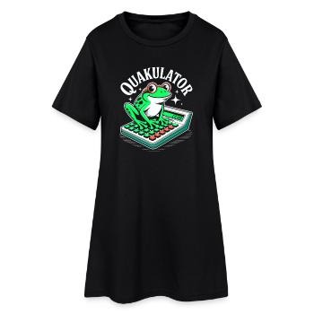 Drôle de dicton Math Frog Calculator - Robe T-shirt Femme - noir - Devant