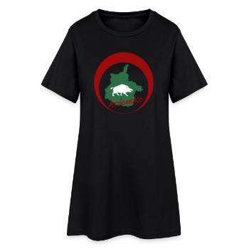 Ardennes Wild Boar emblem - Women’s T-Shirt Dress - black - Front