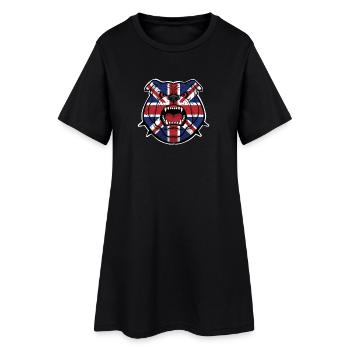 Bouledogue britannique - Robe T-shirt Femme - noir - Devant