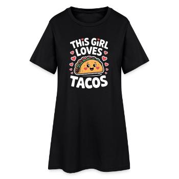 Taco Disant Cuisine Mexicaine Blague Taco Cadeau - Robe T-shirt Femme - noir - Devant