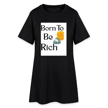 Naissance à la richesse Thé de créateur - Robe T-shirt Femme - noir - Devant