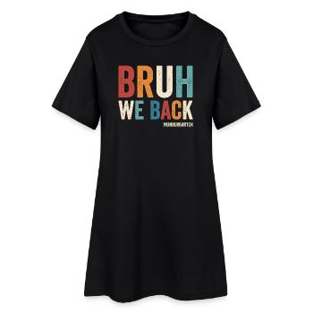 Brother, we support the first day of school in the #K - Women’s T-Shirt Dress - black - Front
