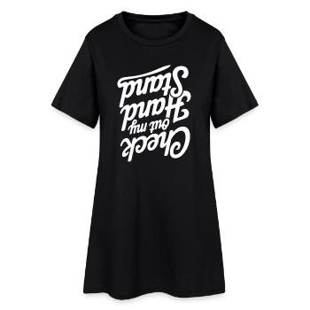 Citation inspirante Typographie Design - Robe T-shirt Femme - noir - Devant