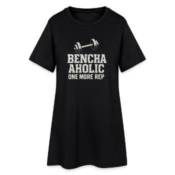 Développé couché Mememe Discover Me Bro Gym - Robe T-shirt Femme - noir - Devant