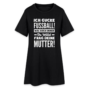 Drôle de Football Football Fan Cadeau - Robe T-shirt Femme - noir - Devant