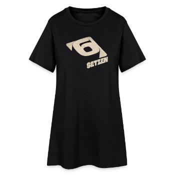 Six Bets - Women’s T-Shirt Dress - black - Front