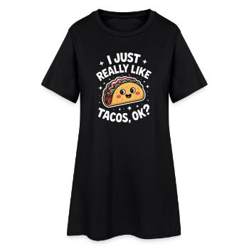 Taco Disant Cuisine Mexicaine Blague Taco Cadeau - Robe T-shirt Femme - noir - Devant