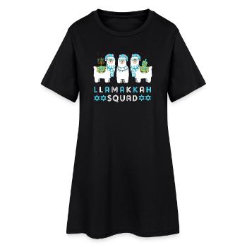 Hanoukka Hanoukka Hanoukka - Robe T-shirt Femme - noir - Devant
