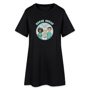 Infirmière Équipe médicale Reconnaissance des soins de santé - Robe T-shirt Femme - noir - Devant