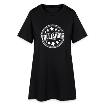 Adult Stamp – Funny 18th Birthday Desig - Women’s T-Shirt Dress - black - Front