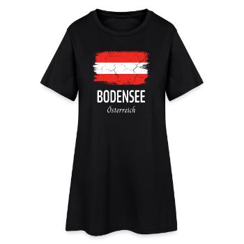 Lac de Constance - Robe T-shirt Femme - noir - Devant