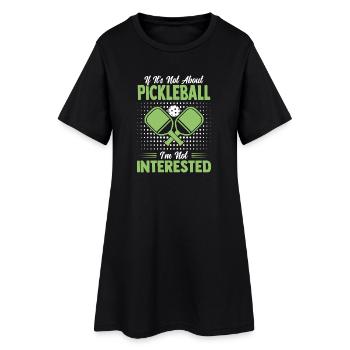 Cadeau de joueur de paddle ball de l’équipe de pickleball - Robe T-shirt Femme - noir - Devant