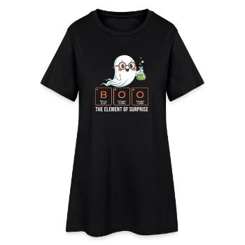 Buh — Das Überraschungsmoment — Chemie Spooky P - Frauen T-Shirt-Kleid - Schwarz - Vorne
