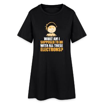 Chimie Chimiste Professeur de chimie Drôle de science - Robe T-shirt Femme - noir - Devant