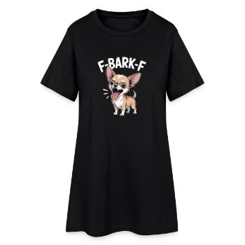 F Bark F Chihuahua Lustiger Hund Spruch - Frauen T-Shirt-Kleid - Schwarz - Vorne