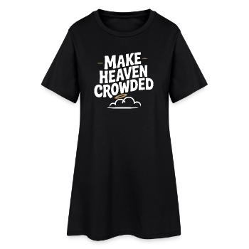 Fais chanter le ciel - Robe T-shirt Femme - noir - Devant