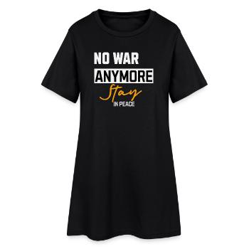 Kein Krieg Mehr Stay in Peace - Frauen T-Shirt-Kleid - Schwarz - Vorne