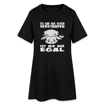 Le dicton du chat comprend que cela n’a pas d’importance - Robe T-shirt Femme - noir - Devant