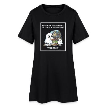Mon fantôme préféré - Robe T-shirt Femme - noir - Devant