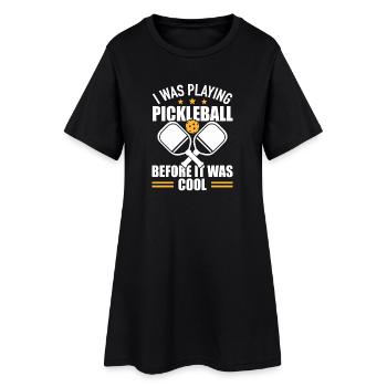 Cadeau de joueur de paddleball de l’équipe de pickleball - Robe T-shirt Femme - noir - Devant
