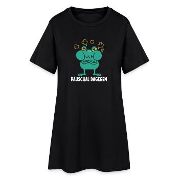 Dictons drôles, tenues amusantes, ironie, sarcasme - Robe T-shirt Femme - noir - Devant