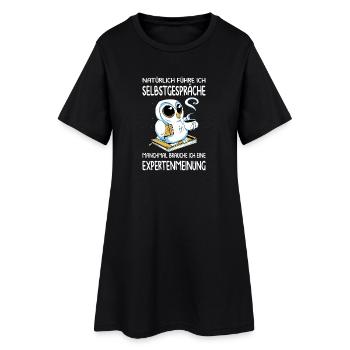 Funny Sayings Fun Outfits Irony Sarcasm - Women’s T-Shirt Dress - black - Front