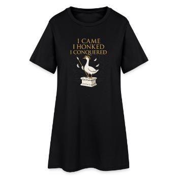 Funny Gänse Meme Chaos Honk Zertifiziert Albern - Frauen T-Shirt-Kleid - Schwarz - Vorne