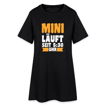 Mutter Team Mama - Frauen T-Shirt-Kleid - Schwarz - Vorne